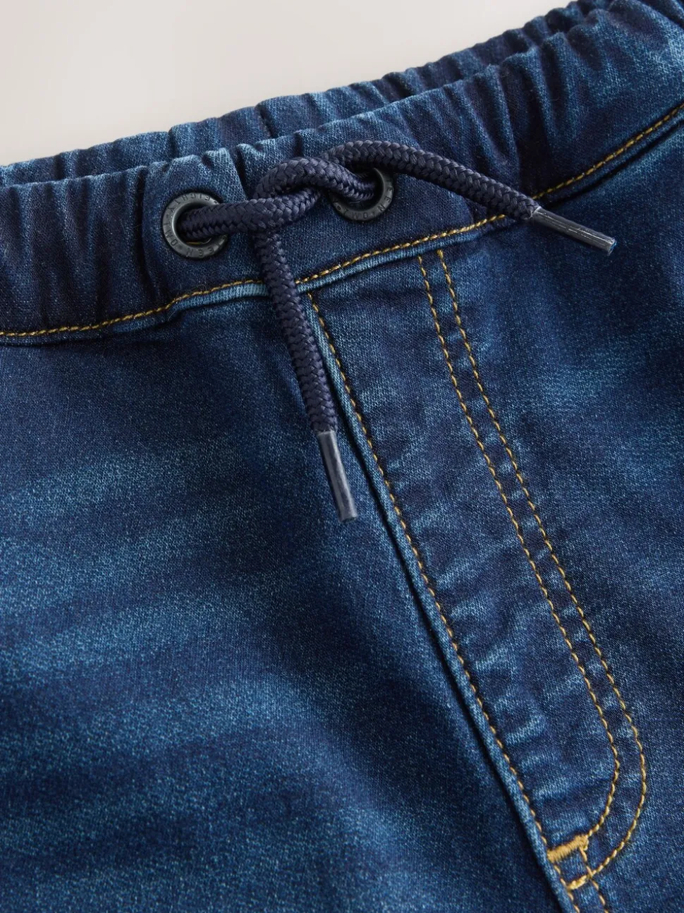 Donkerblauw - Comfortabele wijde cargojeans met stretch (3mnd-7jr)