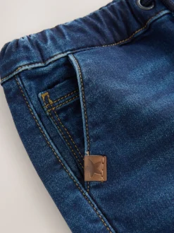 Donkerblauw - Comfortabele wijde cargojeans met stretch (3mnd-7jr)