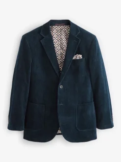 Donkerblauw - Corduroy blazer