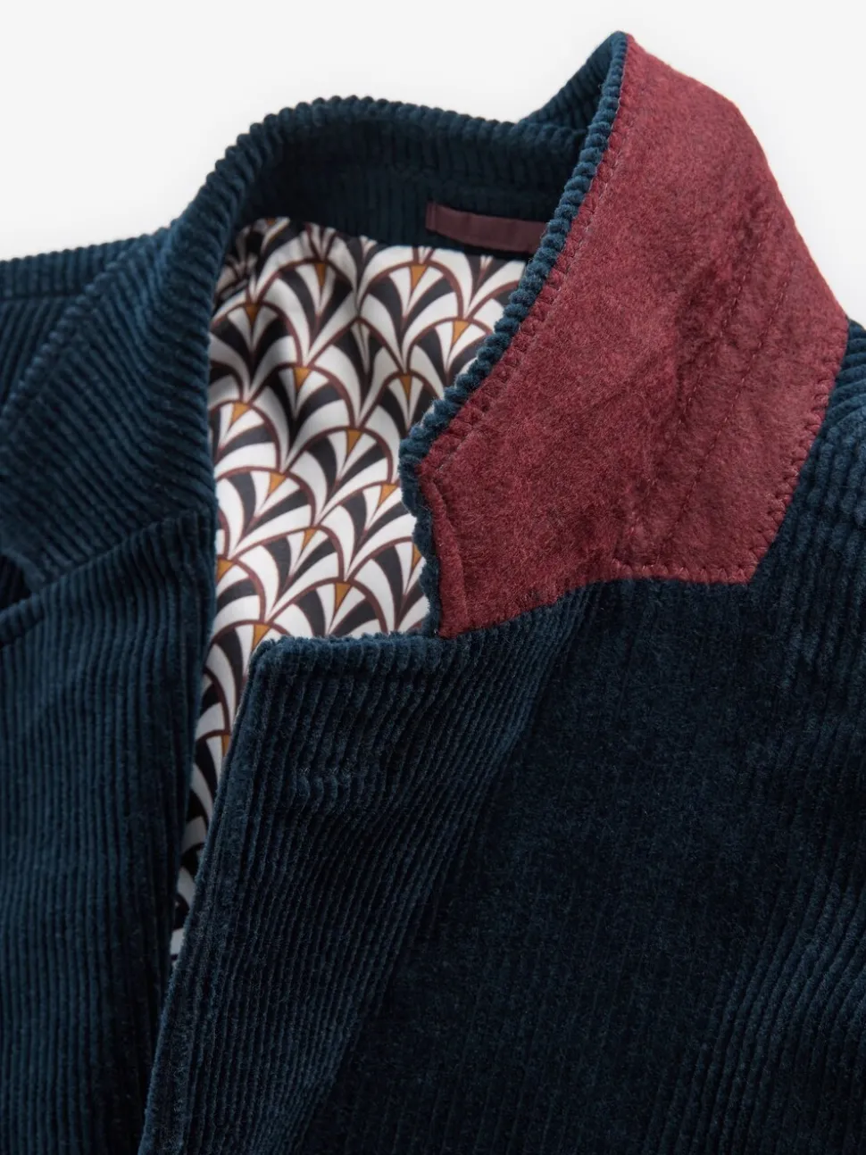 Donkerblauw - Corduroy blazer