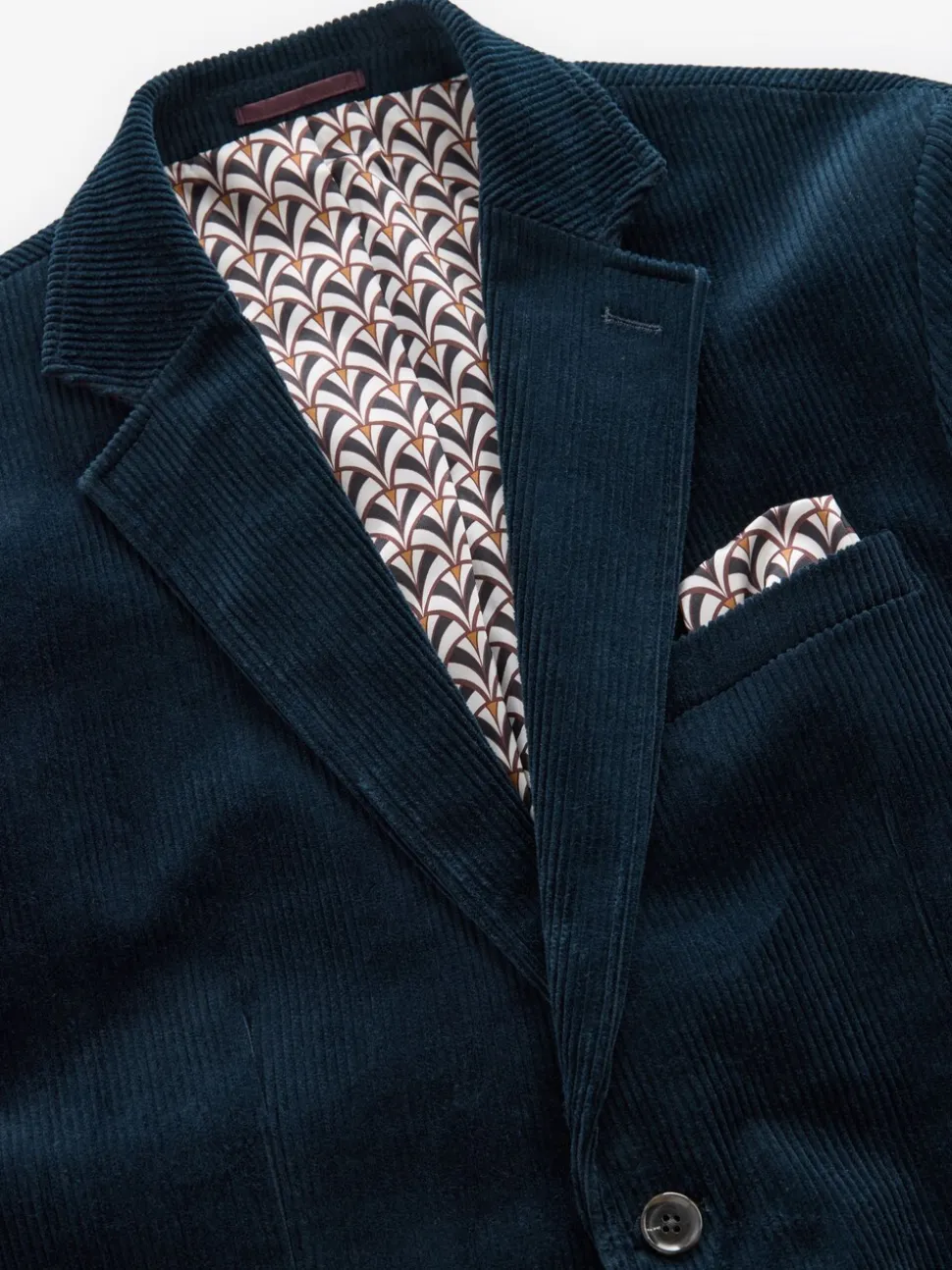 Donkerblauw - Corduroy blazer
