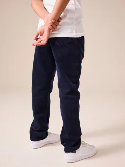 Donkerblauw - Corduroy broek (3-16jr)