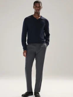 Donkerblauw - Cotton Rich Long Sleeve Jumper