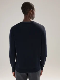 Donkerblauw - Cotton Rich Long Sleeve Jumper