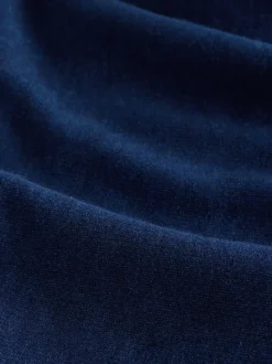 Donkerblauw - Denim Jersey Broeken met Barrel jeans