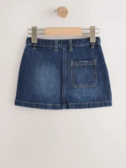Donkerblauw - Denim rok (3-16jaar)