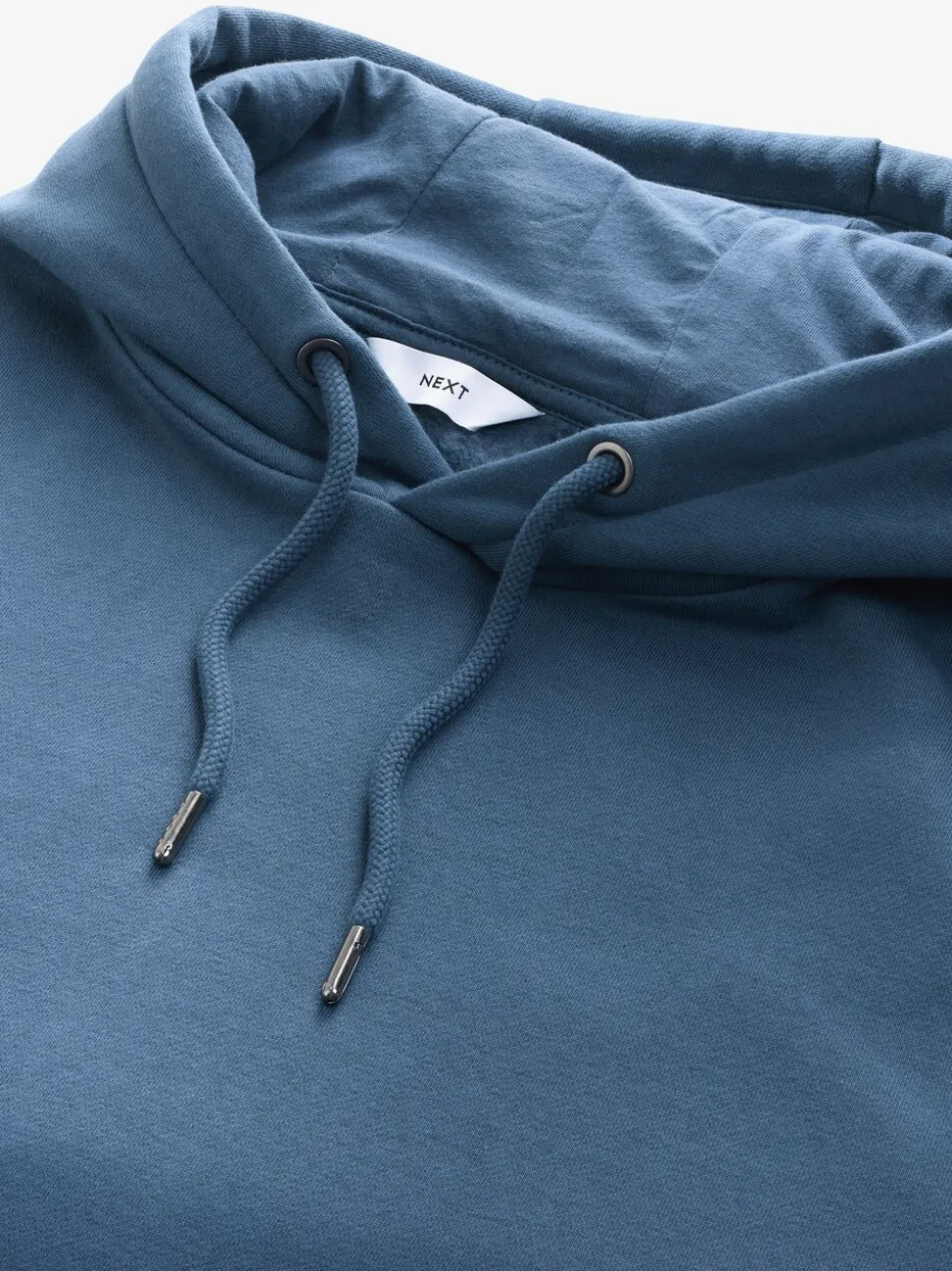 Donkerblauw - Dip Dye Katoenrijke Jersey Hoodie