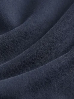 Donkerblauw - Essentials sweatshirt met relaxte pasvorm, lange snit en zakken
