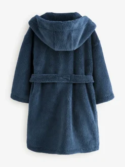 Donkerblauw - Fleece badjas (1,5-16jr)