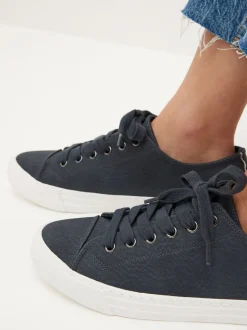 Donkerblauw - Gelakte honkbalsneakers
