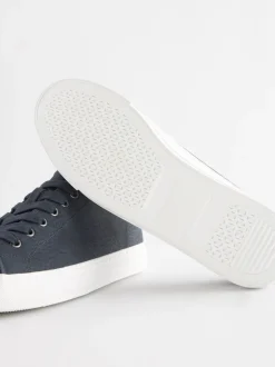 Donkerblauw - Gelakte honkbalsneakers