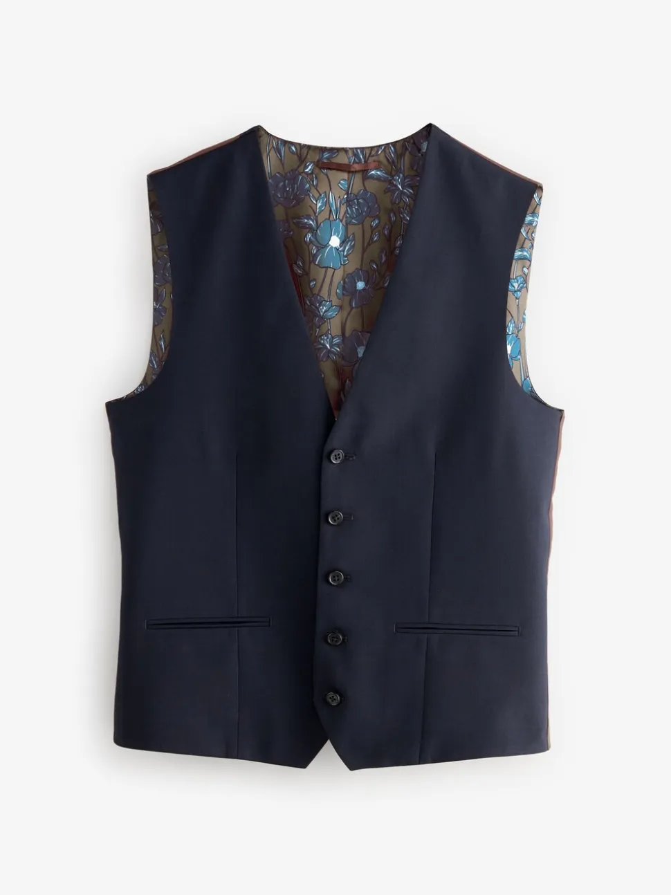 Donkerblauw - Gilet met regular fit