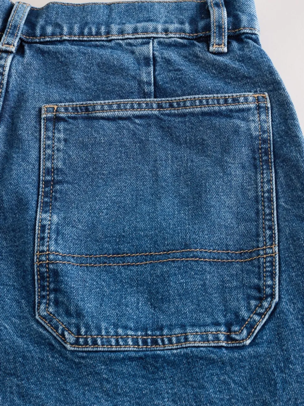 Donkerblauw - High Rise Utility Wijde pijpen Jeans