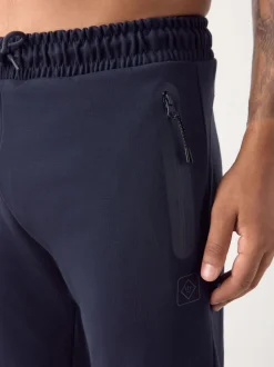 Donkerblauw - Interlock Soft Touch Cuffed Joggers