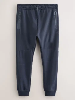 Donkerblauw - Interlock Soft Touch Cuffed Joggers