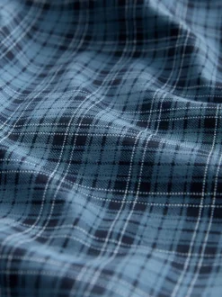 Donkerblauw - Jersey Check Pyjamas Shorts 2 Pack