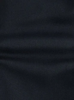 Donkerblauw - Joggingbroek met elastische tailleband en effen voorkant