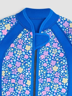 Donkerblauw - JoJo Maman Bébé Floral Print Junior Wetsuit