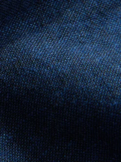 Donkerblauw - Linnen Blend broek met elastische taille (3mnd-7jr)
