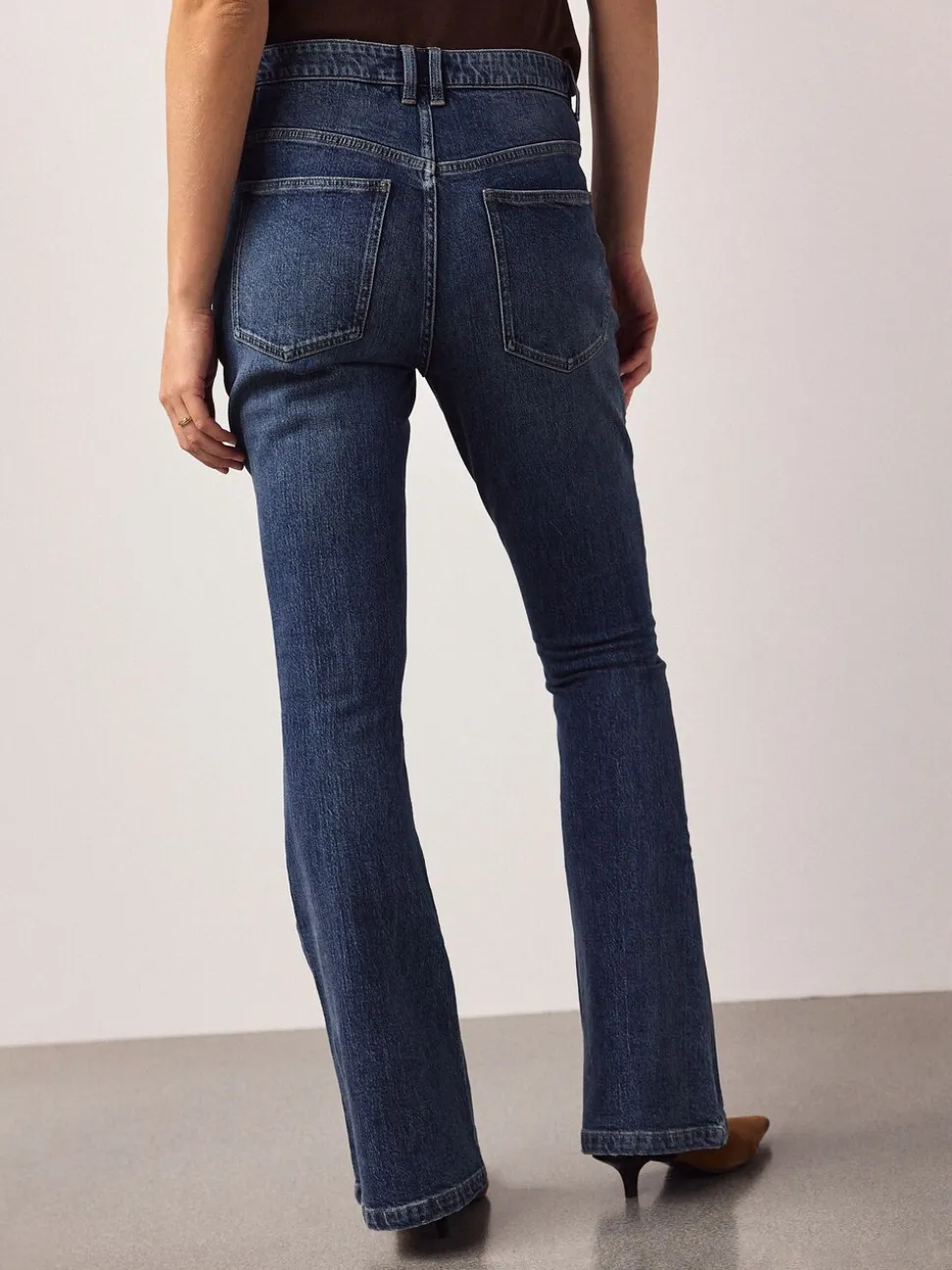Donkerblauw - Maternity Denim Flare Jeans