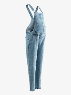 Donkerblauw - Maternity Denim Dungaree