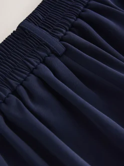 Donkerblauw - Modieuze lange shorts