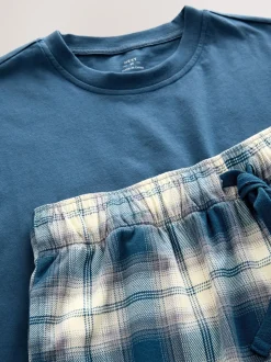 Donkerblauw - Motionflex behaaglijke pyjamaset met korte broek
