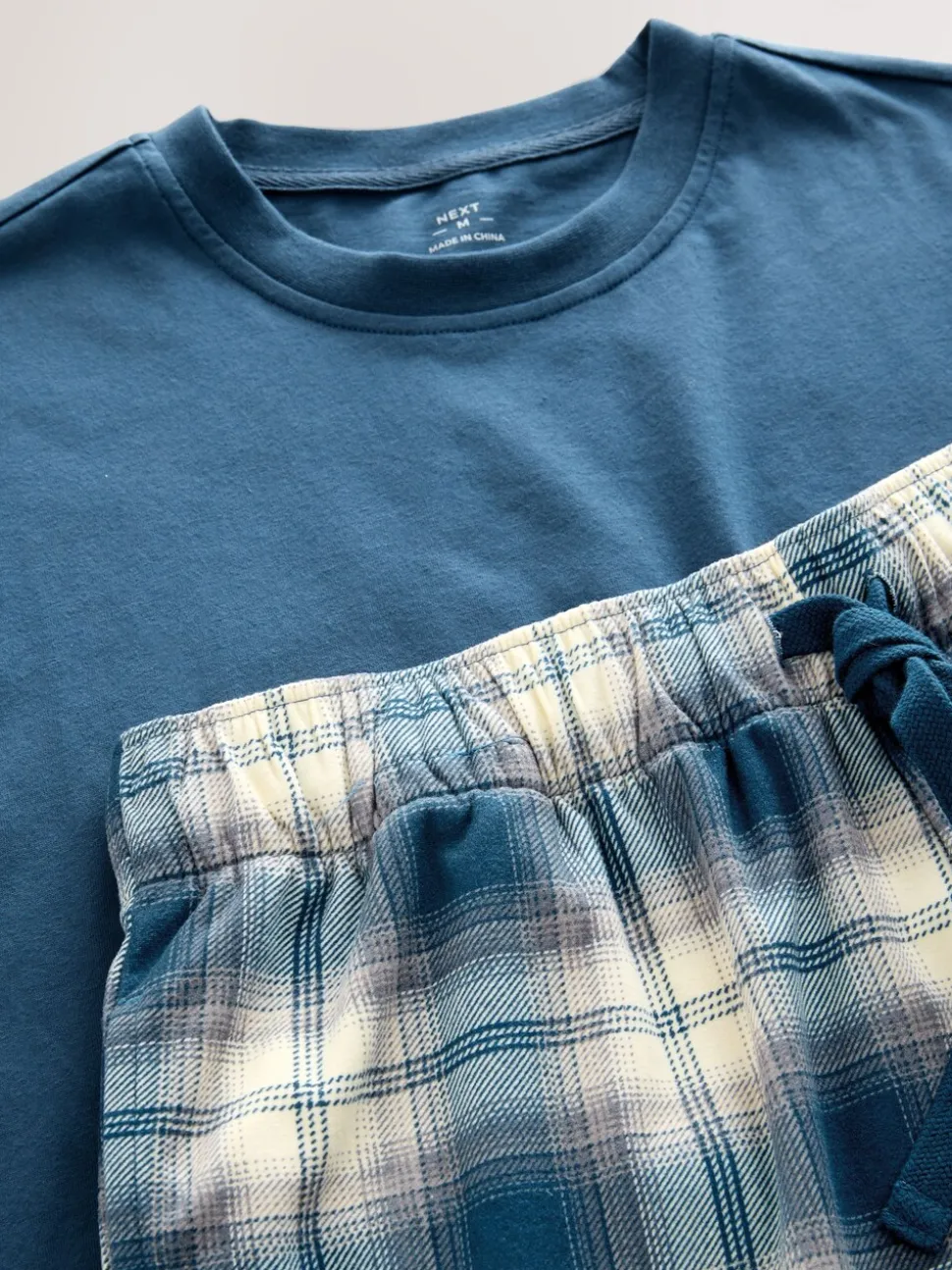 Donkerblauw - Motionflex behaaglijke pyjamaset met korte broek