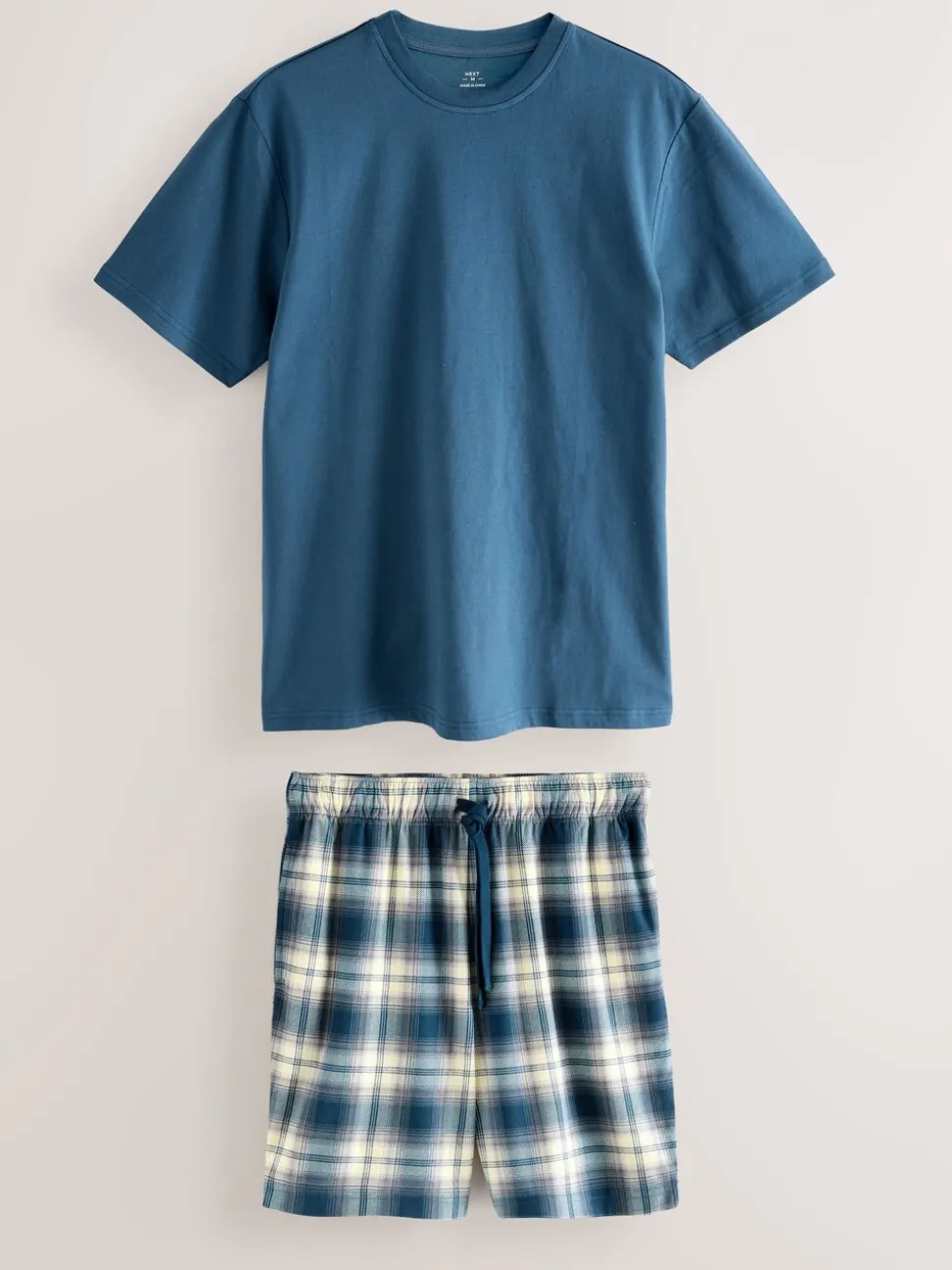 Donkerblauw - Motionflex behaaglijke pyjamaset met korte broek