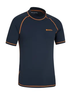 Donkerblauw - Mountain Warehouse - UV surfhemd voor heren