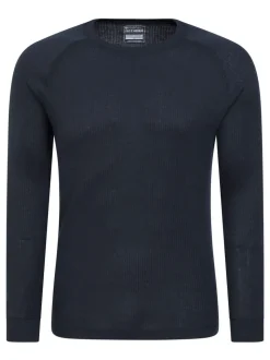Donkerblauw - Mountain Warehouse - Talus - Thermische herentop met ronde hals