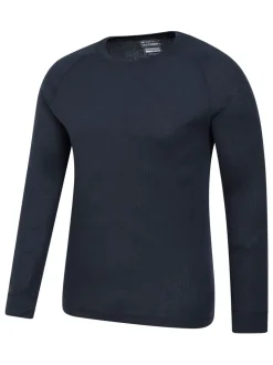 Donkerblauw - Mountain Warehouse - Talus - Thermische herentop met ronde hals