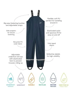Donkerblauw - Muddy Puddles - Waterdichte tuinbroek voor regendagen