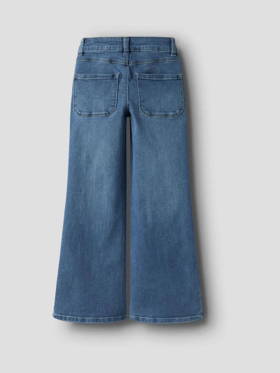 Donkerblauw - Name It jeans met wijde pijpen