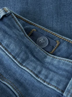 Donkerblauw - Name It jeans met wijde pijpen