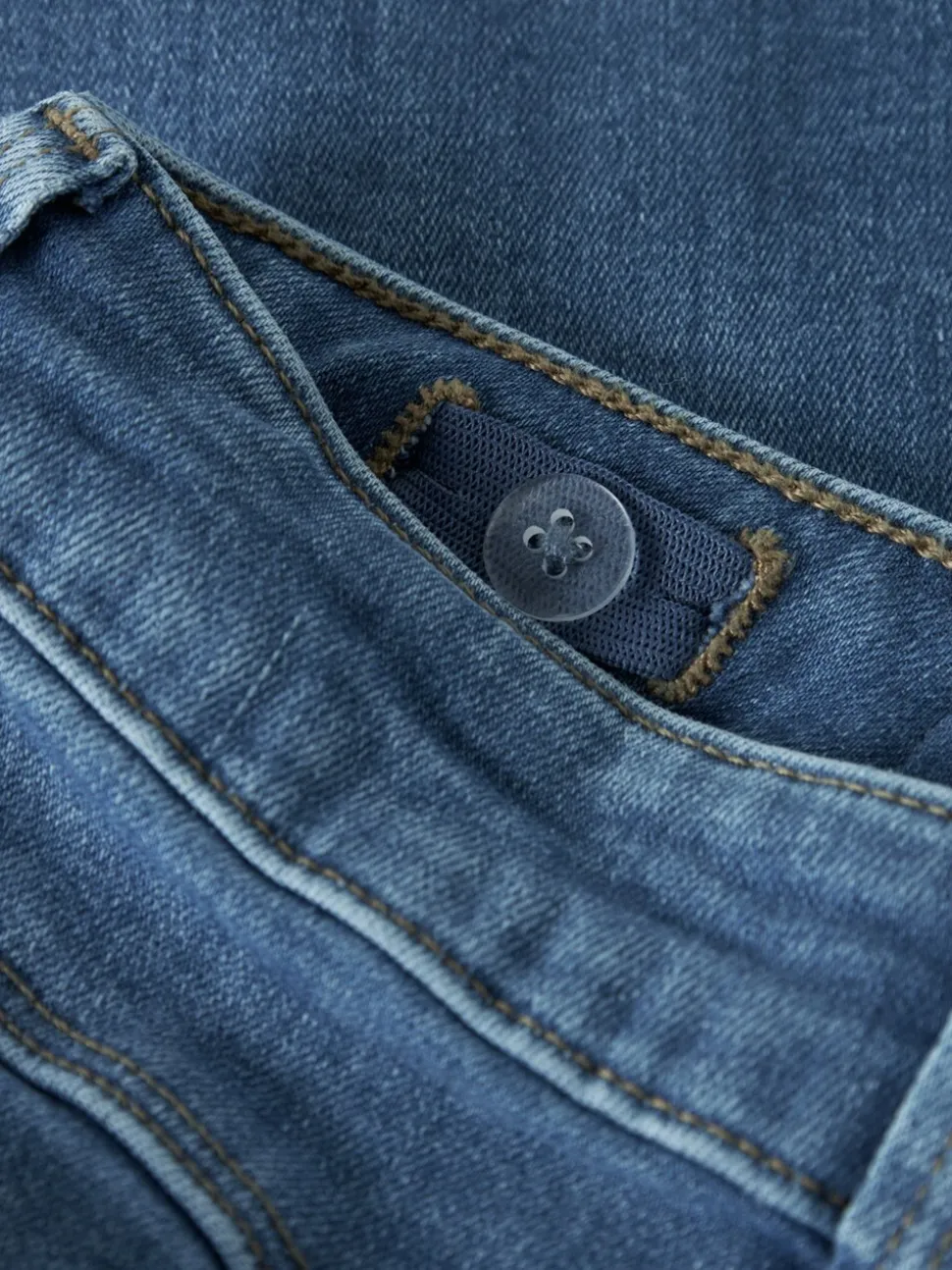 Donkerblauw - Name It jeans met wijde pijpen