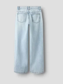 Donkerblauw - Name It jeans met wijde pijpen