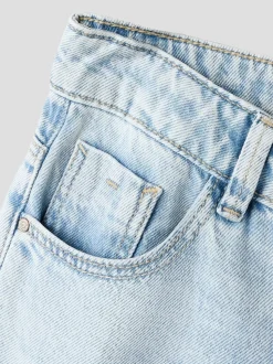 Donkerblauw - Name It jeans met wijde pijpen
