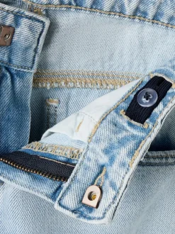 Donkerblauw - Name It jeans met wijde pijpen