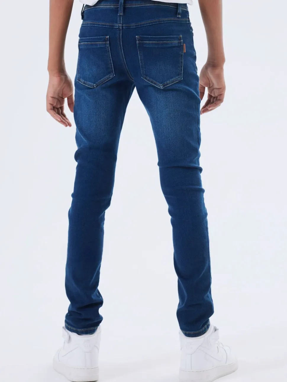 Donkerblauw - Name It slim-fit jeans voor jongens