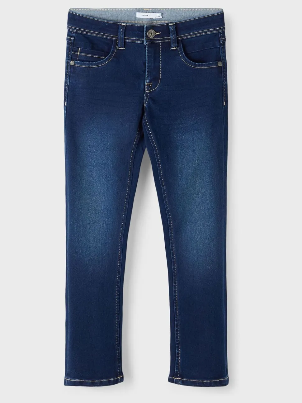 Donkerblauw - Name It slim-fit jeans voor jongens
