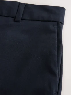 Donkerblauw - Nauwsluitende, op maat gemaakte broek van wol