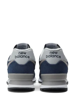 Donkerblauw - New Balance 574 herenslippers