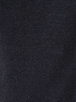 Donkerblauw - Normale Pasvorm - Signature - 100% Wollen broek met Motion Flex-tailleband