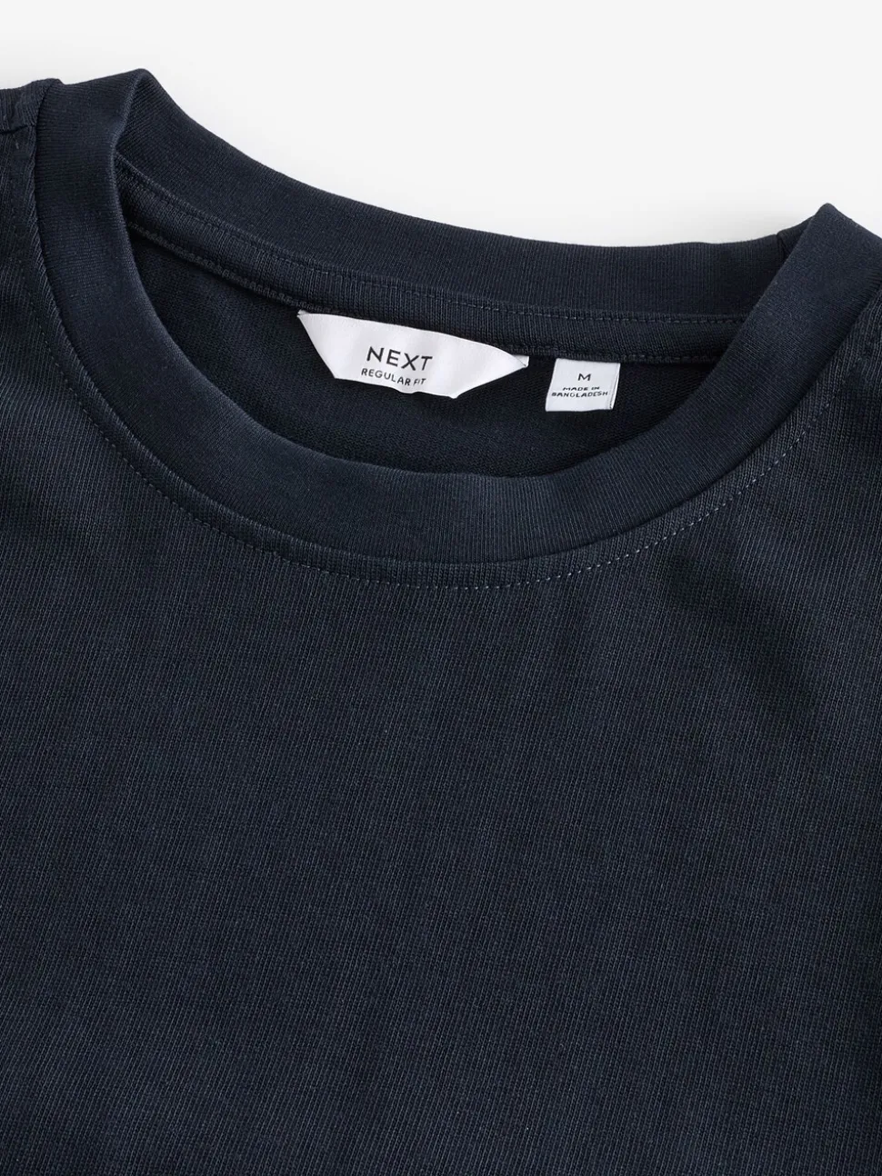 Donkerblauw - Normale Pasvorm - Zwaar T-shirt