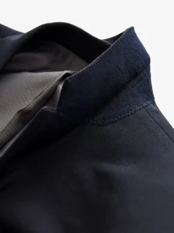 Donkerblauw - Normale Pasvorm - Must-have kostuum: colbert