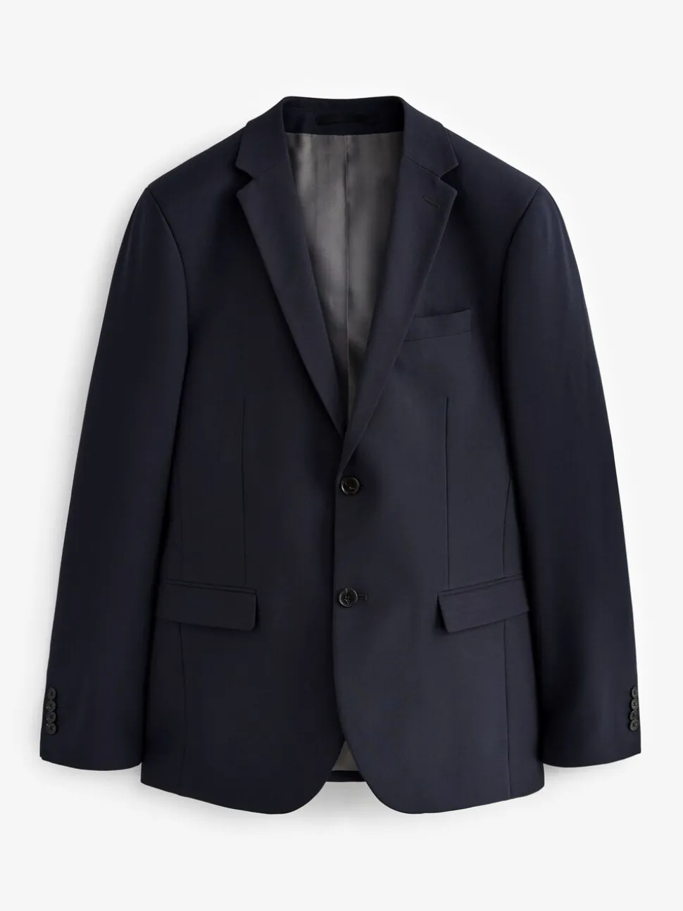Donkerblauw - Normale Pasvorm - Must-have kostuum: colbert