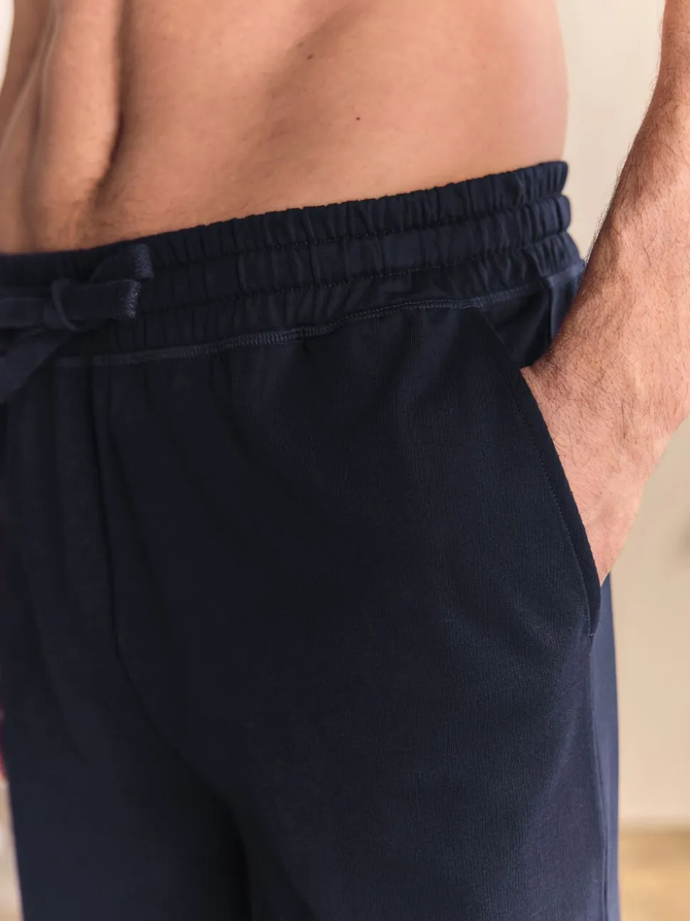 Donkerblauw - Open - Loopback Soft Touch Cuffed Joggers