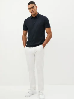 Donkerblauw - Polo met korte mouwen