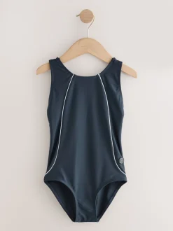 Donkerblauw - Racerback Swimsuit (3-16yrs)